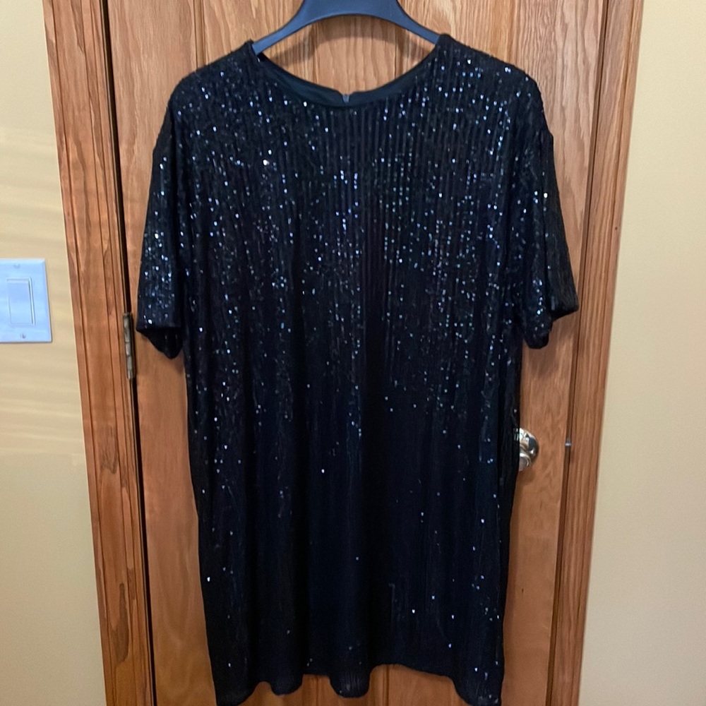 Women’s Black sequin dress, size 1X